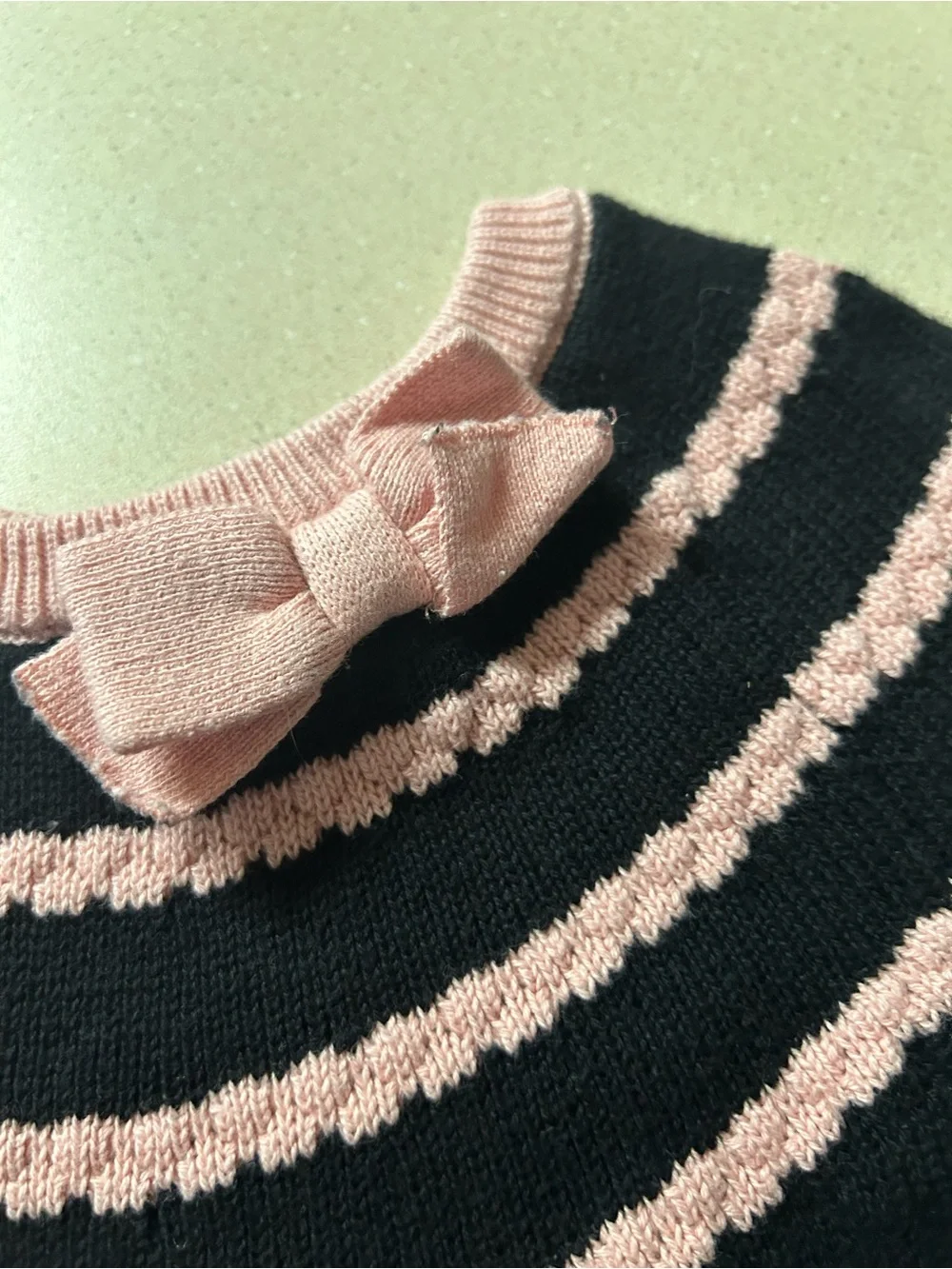 Gymboree Black Dress with Pink Trim